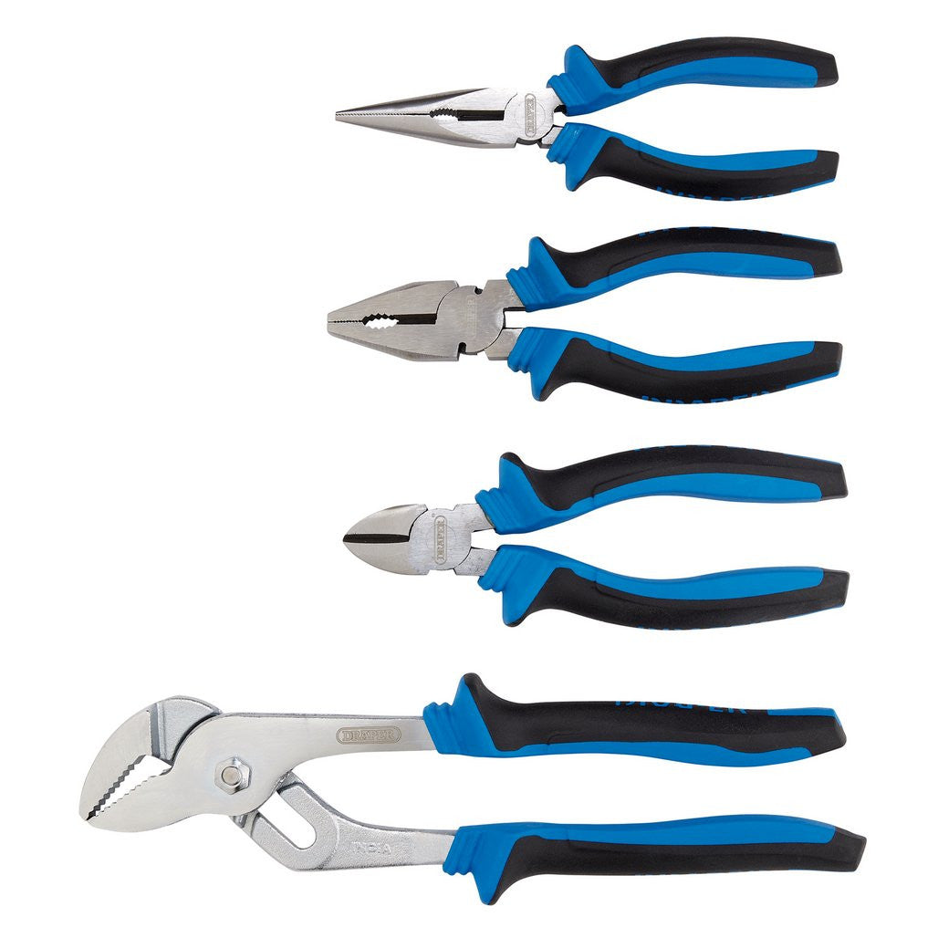 Draper Soft Grip Pliers Set (4 Piece)  81147