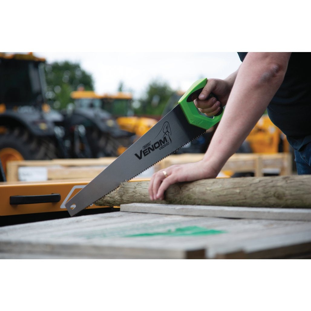 Draper Venom® First Fix Double Ground Handsaw, 550mm, 7tpi/8ppi  82196