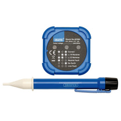 Draper 230V Socket and Voltage Tester Set, 200-600V, 3A 82384