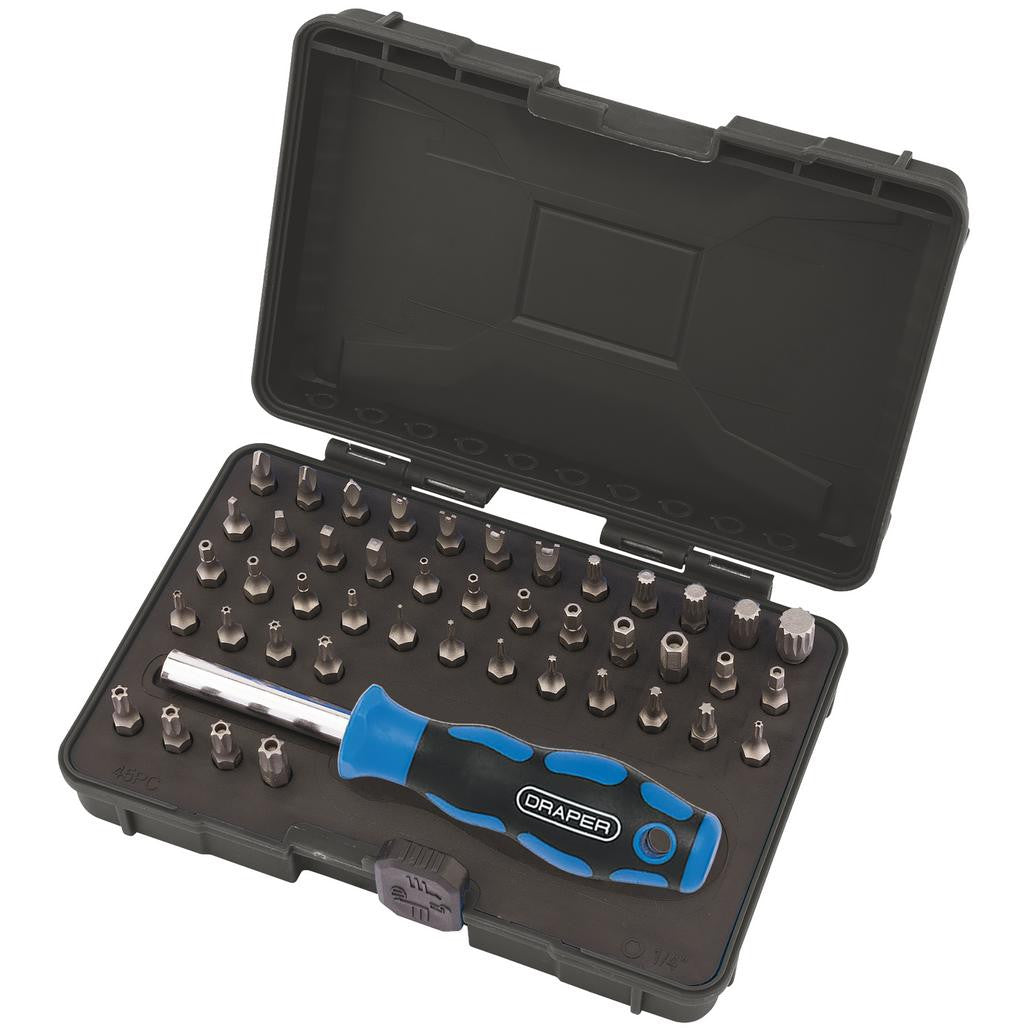 Draper Security Screwdriver Bit and Driver Set (45 Piece)  82399