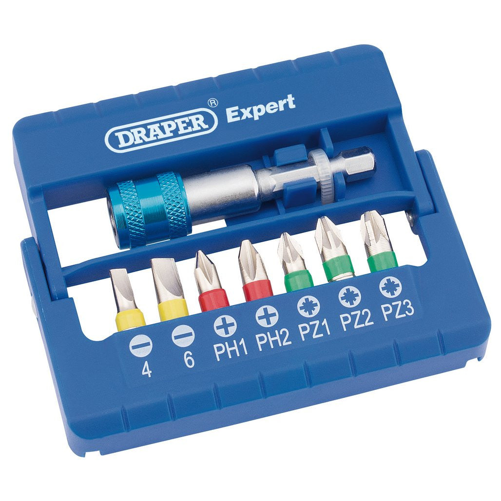 Draper Expert Coloured Screwdriver Bit Set (8 Piece)  82400