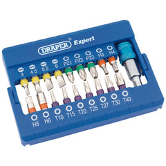 Draper Expert Coloured Screwdriver Bit Set (19 Piece)  82402