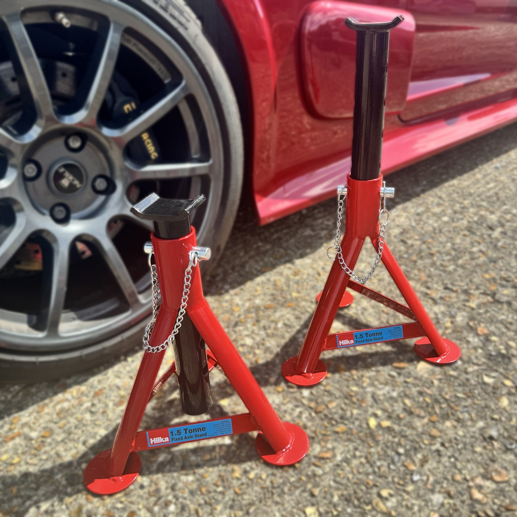 Hilka 3 Tonne Fixed Axle Stands 82430030