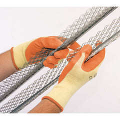 Draper Heavy Duty Latex Coated Work Gloves, Extra Large, Orange