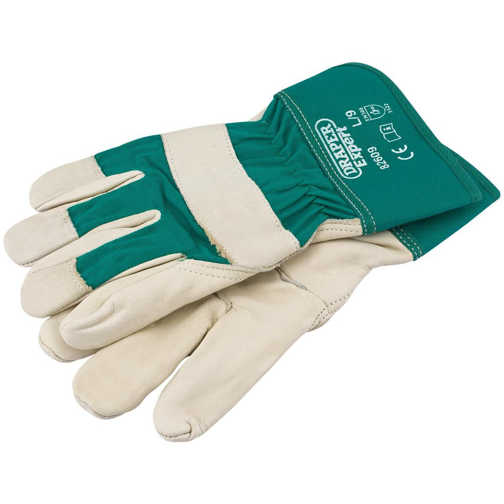 Draper Draper Expert Premium Leather Gardening Gloves, Large