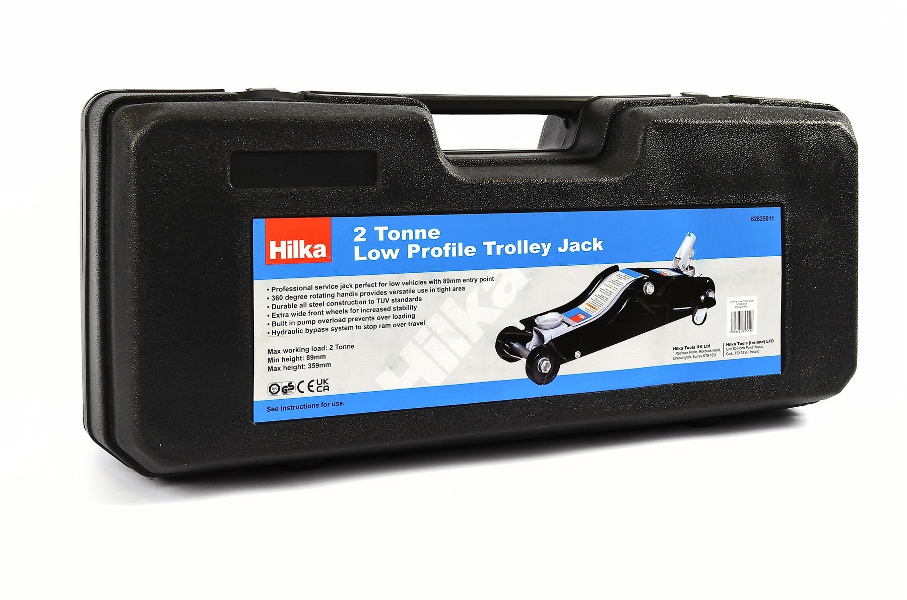 Hilka 2 Tonne Low Profile Garage Jack 82825011