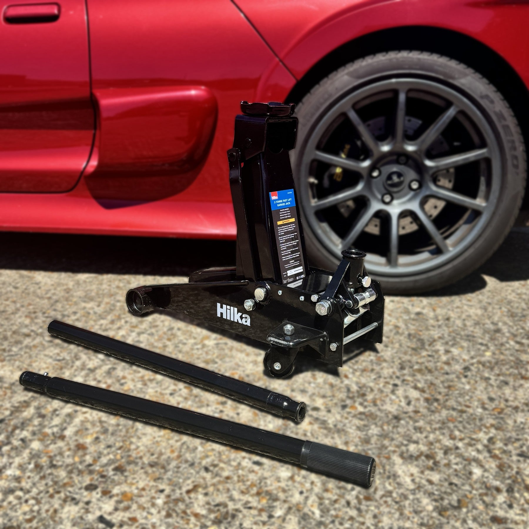 Hilka 3 Tonne Fast Lift Garage Jack 82835530