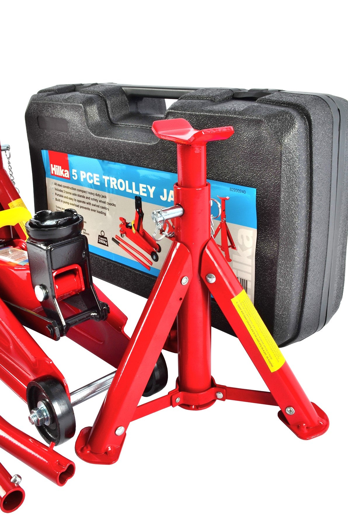 Hilka 2 Tonne Trolley Jack Kit in Case 82930240