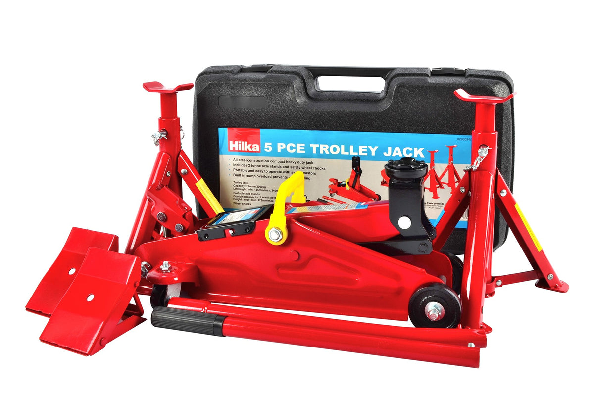 Hilka 2 Tonne Trolley Jack Kit in Case 82930240