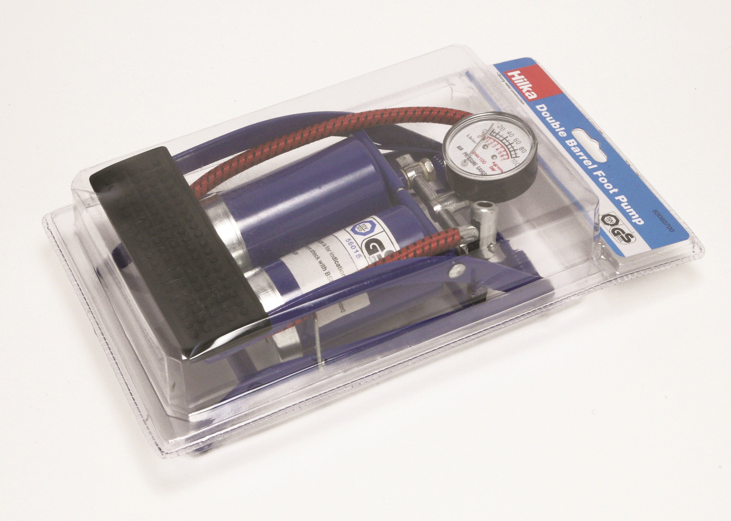Hilka Double Barrel Foot Pump 83060700
