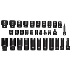 Draper HI-TORQ® Impact Socket Set, 3/8" & 1/2" Sq. Dr. (32 Piece)  83098