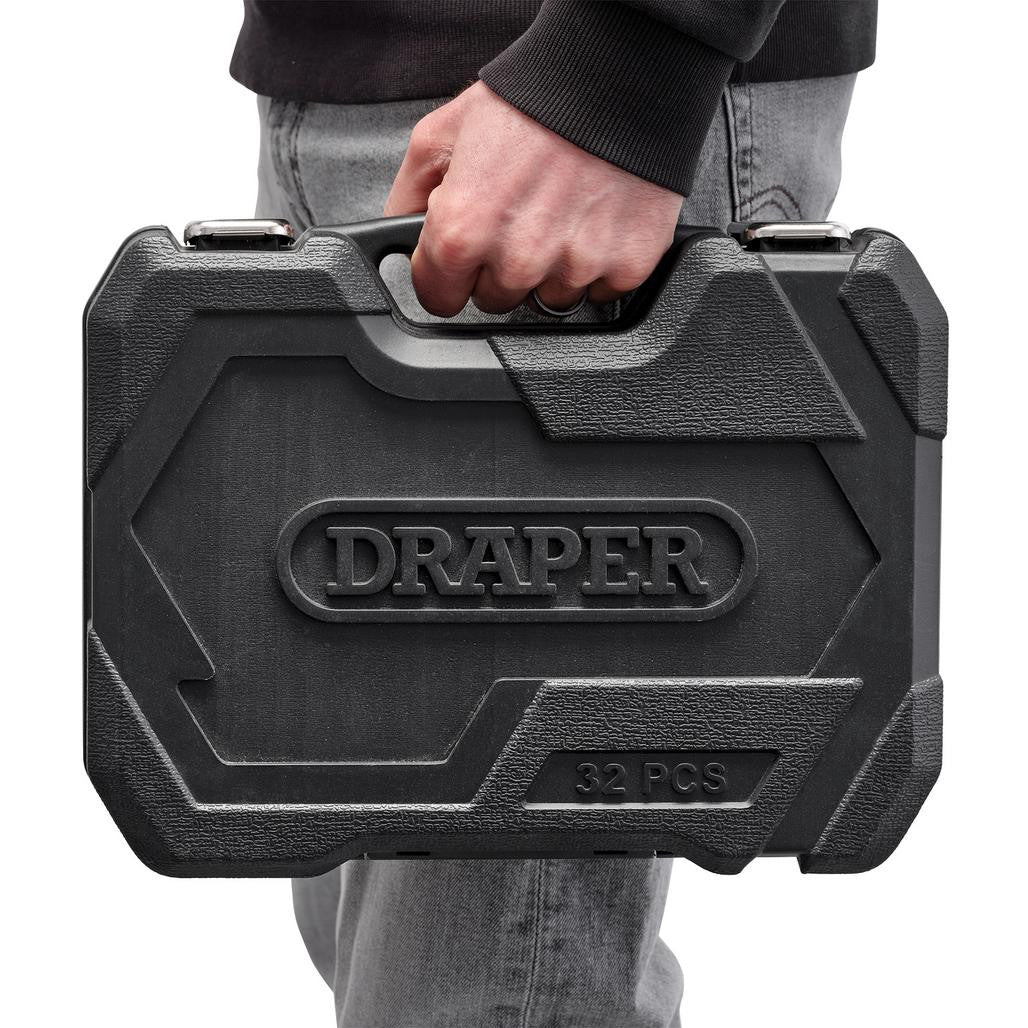 Draper HI-TORQ® Impact Socket Set, 3/8" & 1/2" Sq. Dr. (32 Piece)  83098
