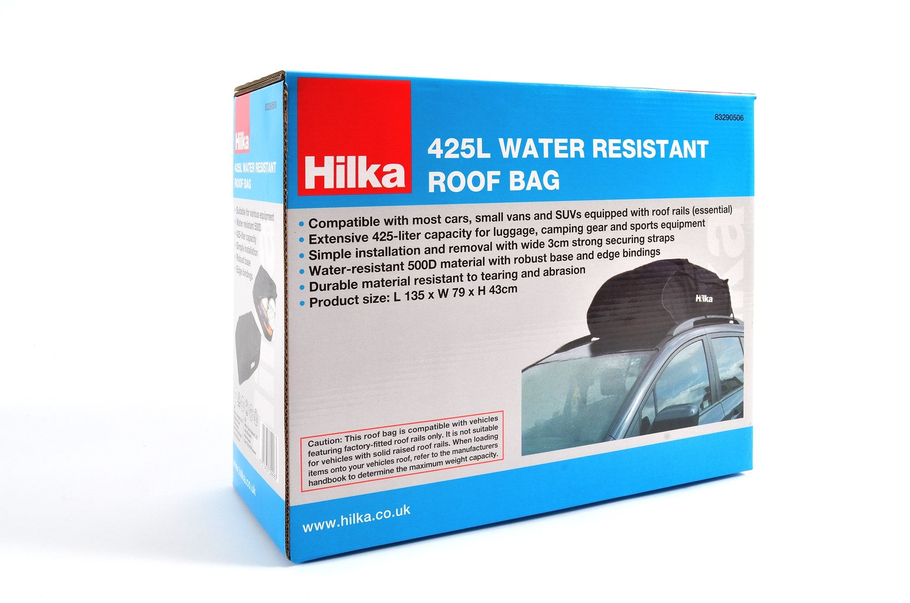 Hilka 425L Water Resistant Roof Bag 83290506