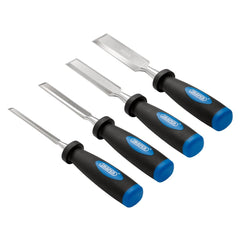 Draper Soft Grip Bevel Edge Wood Chisel Set (4 Piece)  83351
