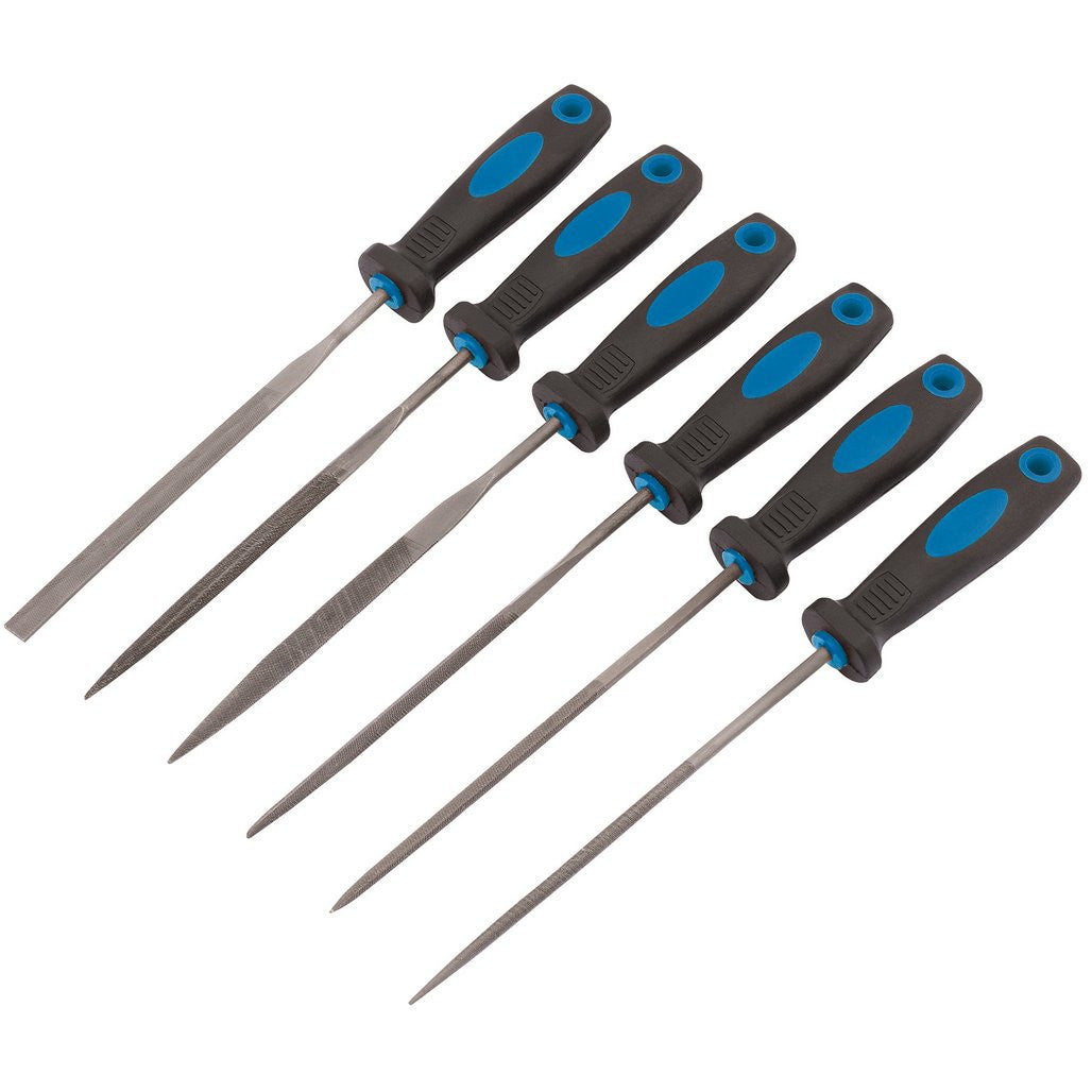 Draper Soft Grip Needle File Set, 150mm (6 Piece)  83480