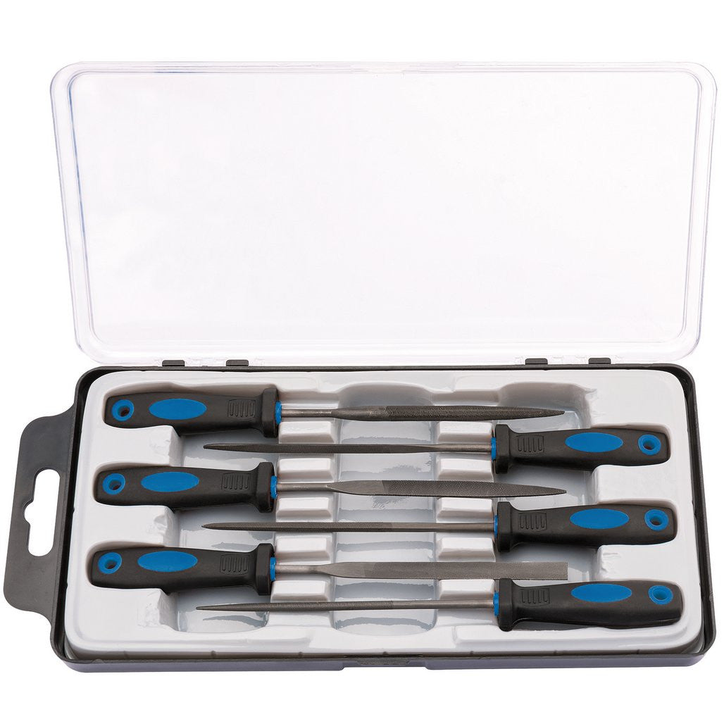 Draper Soft Grip Needle File Set, 150mm (6 Piece)  83480