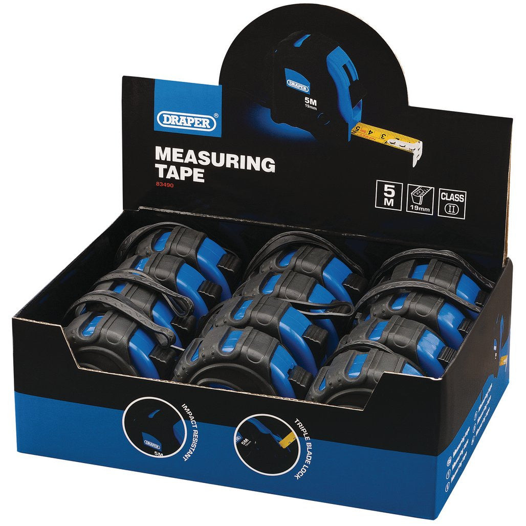 Draper Measuring Tapes, 5m/16ft x 19mm  83490