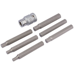 Draper Expert Hexagon Bit Set and Holder, 1/2" Sq. Dr., 6 - 12mm (7 Piece)  83564