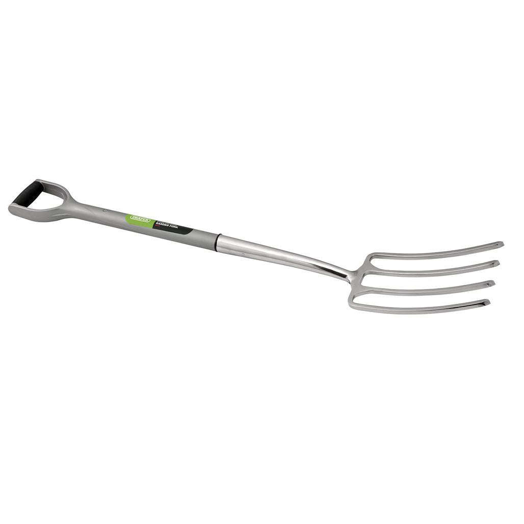 Draper Extra Long Stainless Steel Garden Fork with Soft Grip  83753