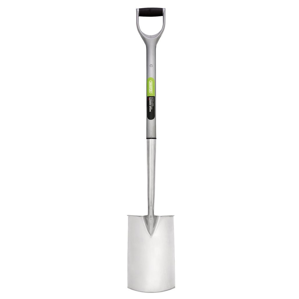 Draper Extra Long Stainless Steel Garden Spade with Soft Grip  83754