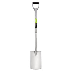 Draper Extra Long Stainless Steel Garden Spade with Soft Grip  83754
