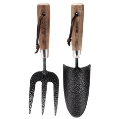 Draper Carbon Steel Heavy Duty Hand Fork and Trowel Set with Ash Handles (2 Piece)  83776