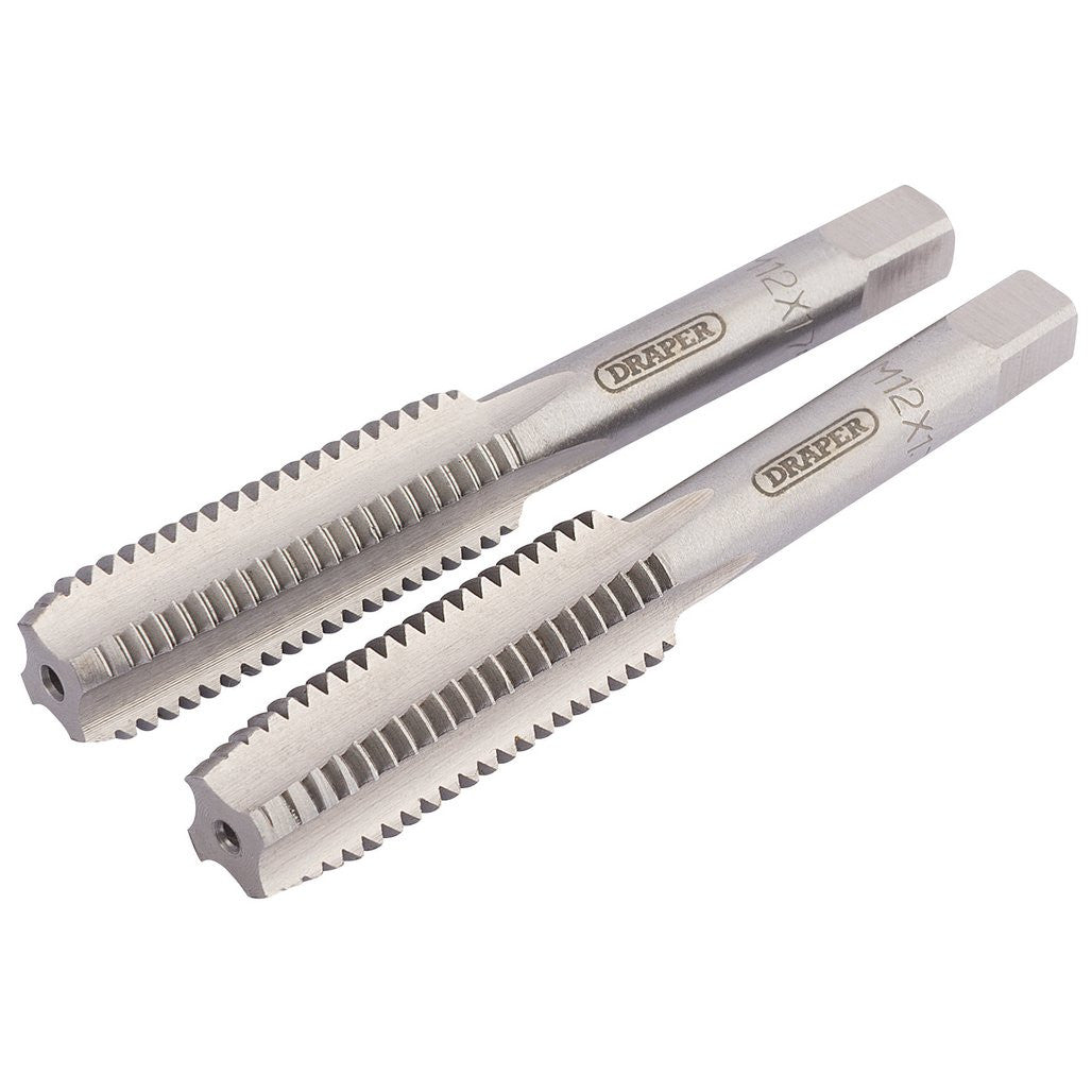 Draper Coarse Hand Taps Taper and Plug, 12mm  83802