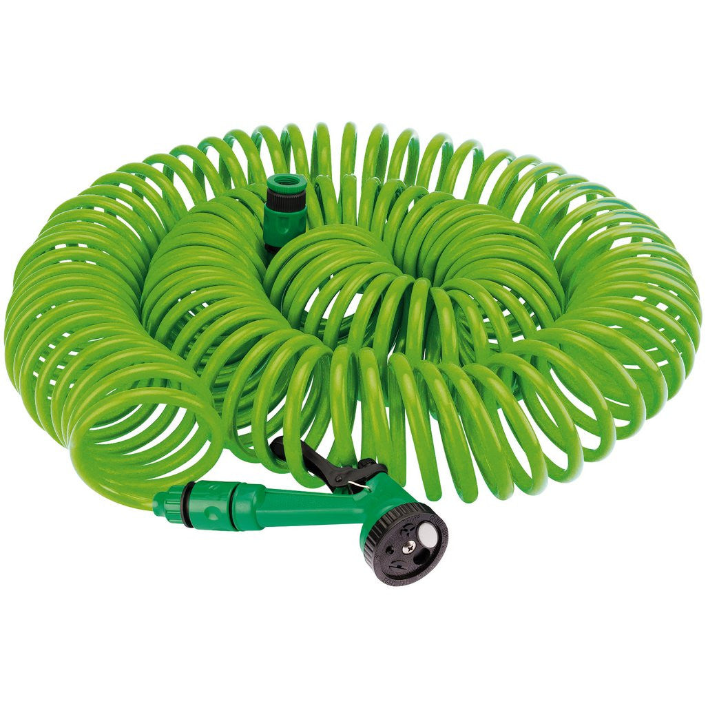 Draper Recoil Hose with Spray Gun and Tap Connector, 30m  83986