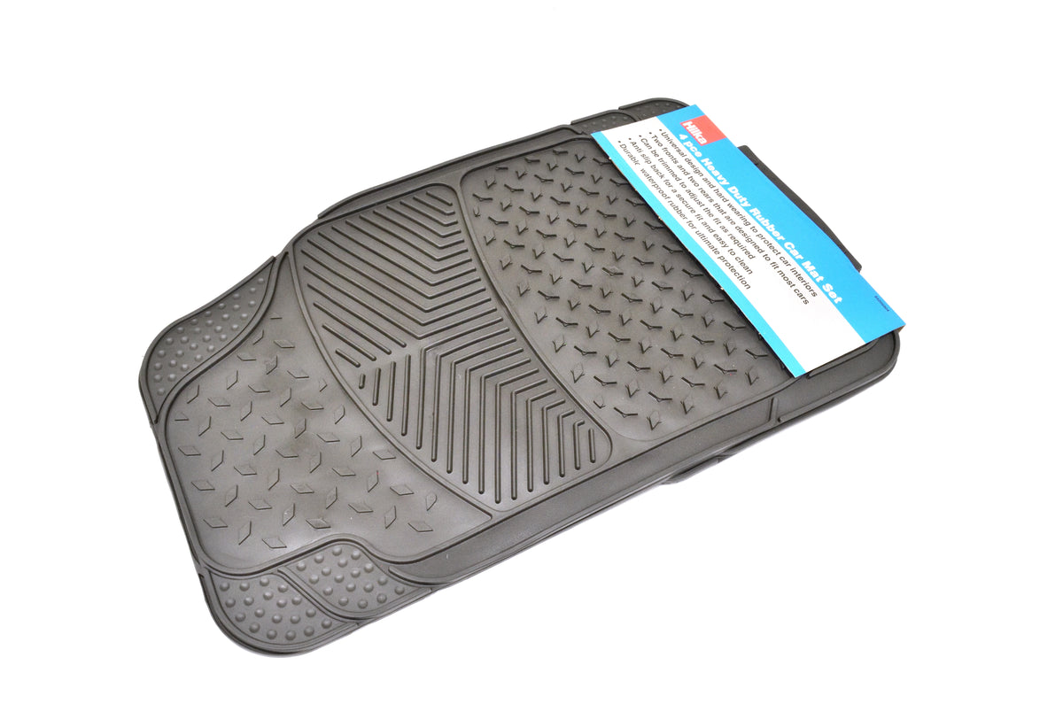 Hilka 4 pce Heavy Duty Universal Car Mat Set 84205004