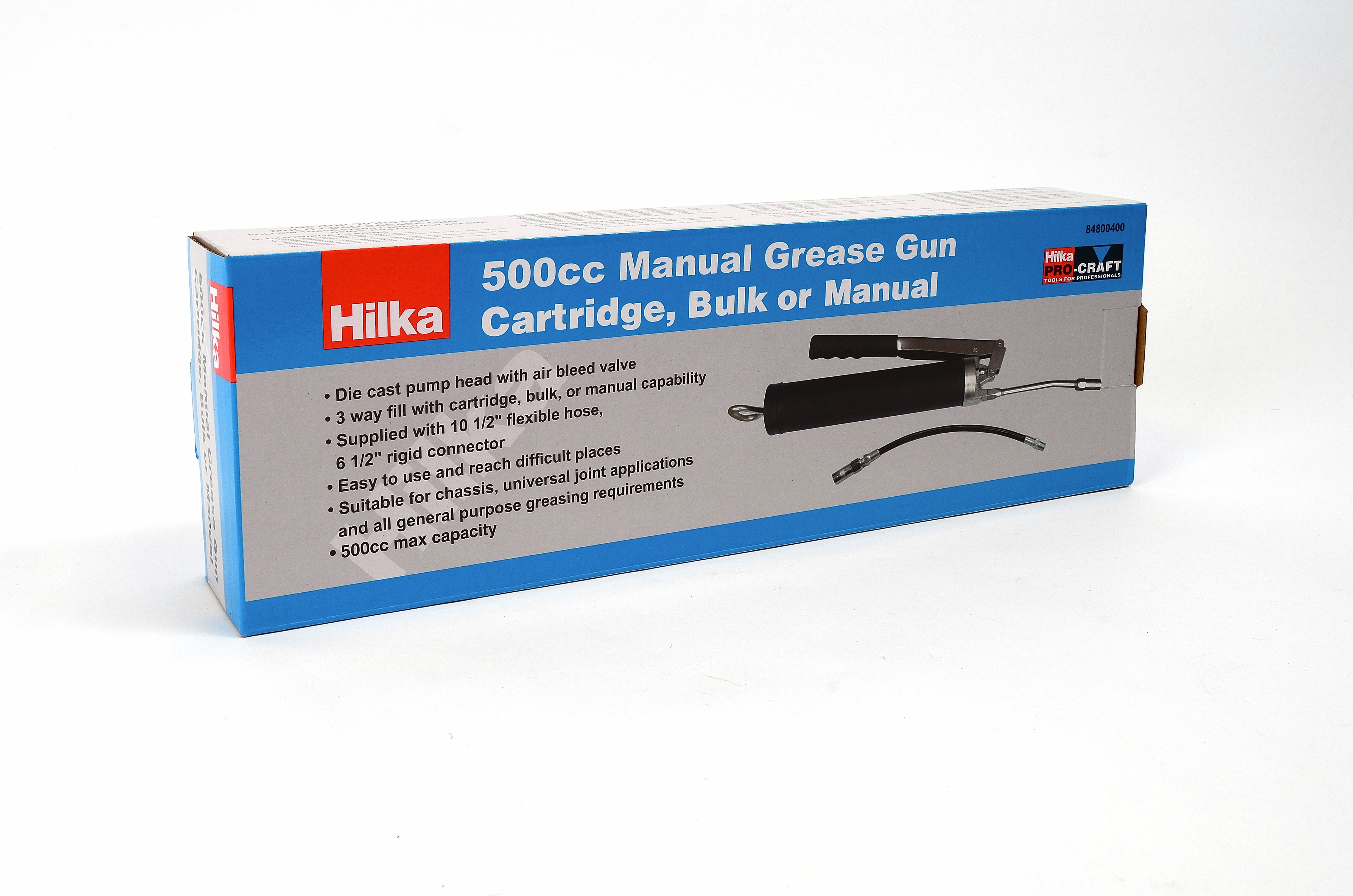 Hilka 500cc Capacity Manual Grease Gun 84800400