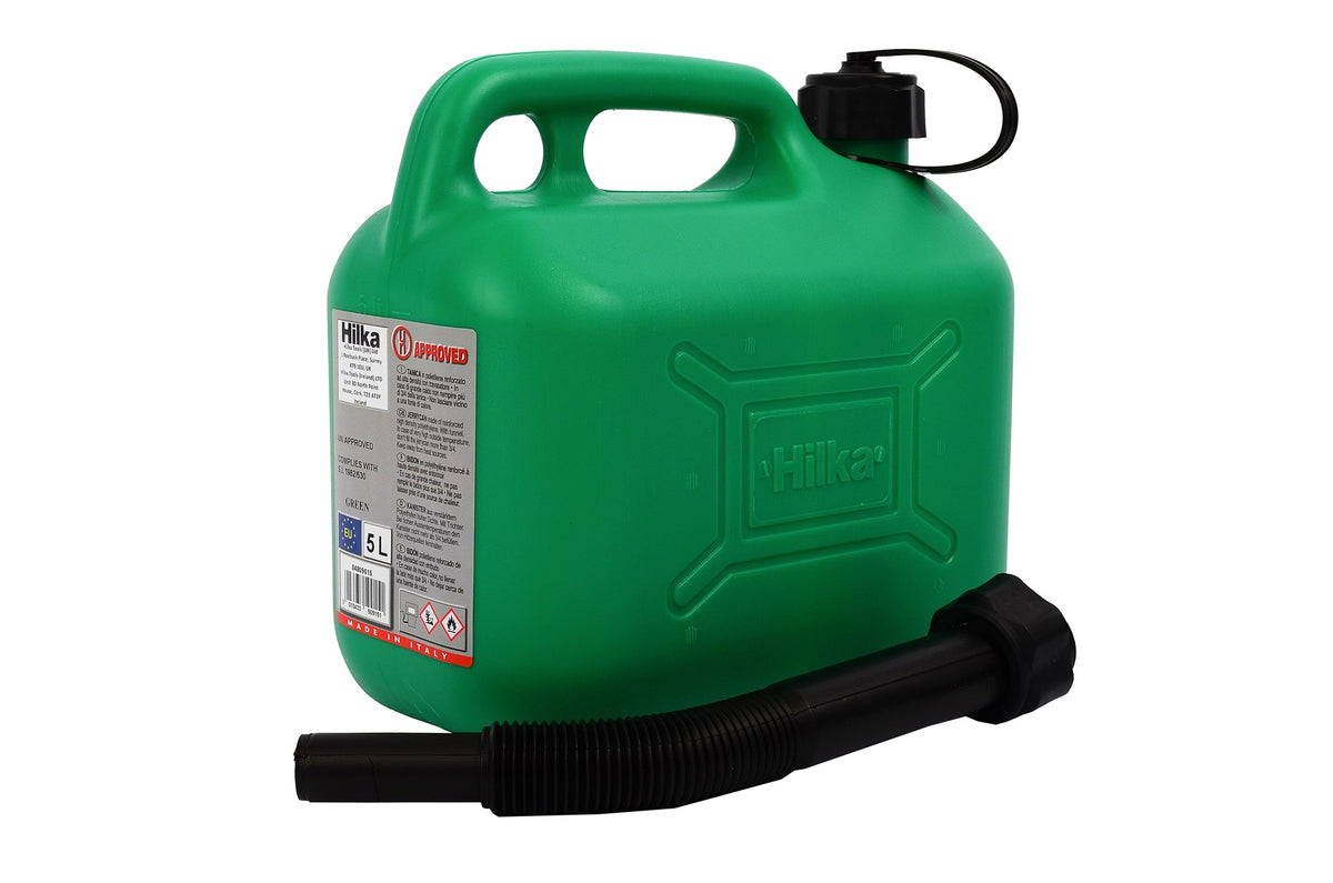 Hilka 5L Green Plastic Fuel Can 84809015