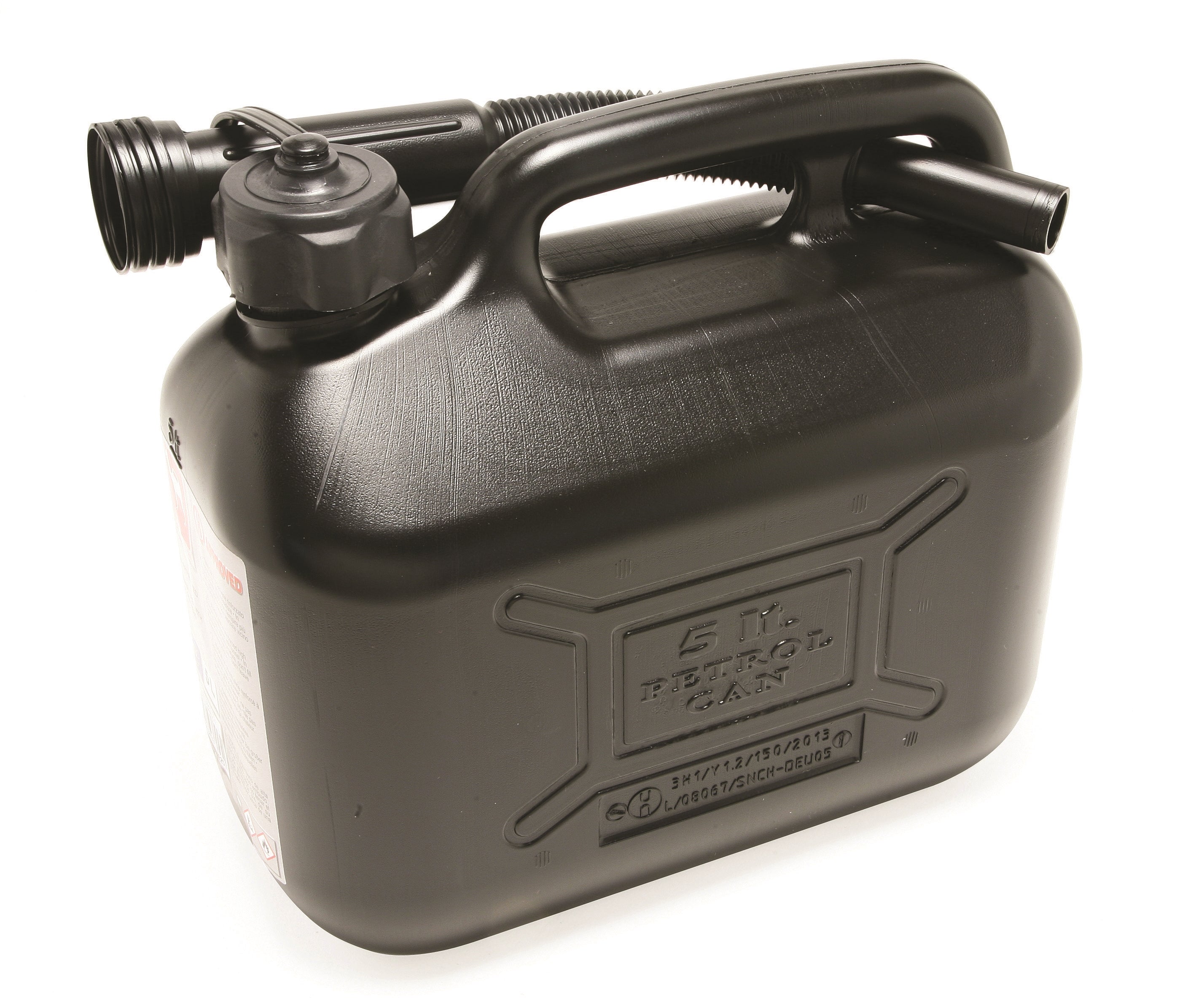 Hilka 5L Black Plastic Fuel Can 84809025