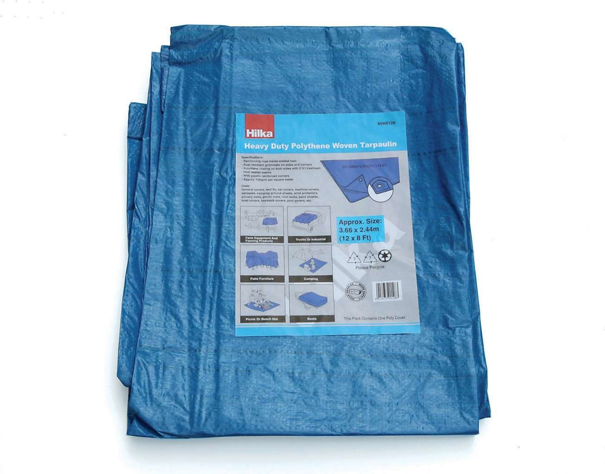 Hilka 12ft x 8ft (3.6 x 2.4m) Tarpaulin 84900128