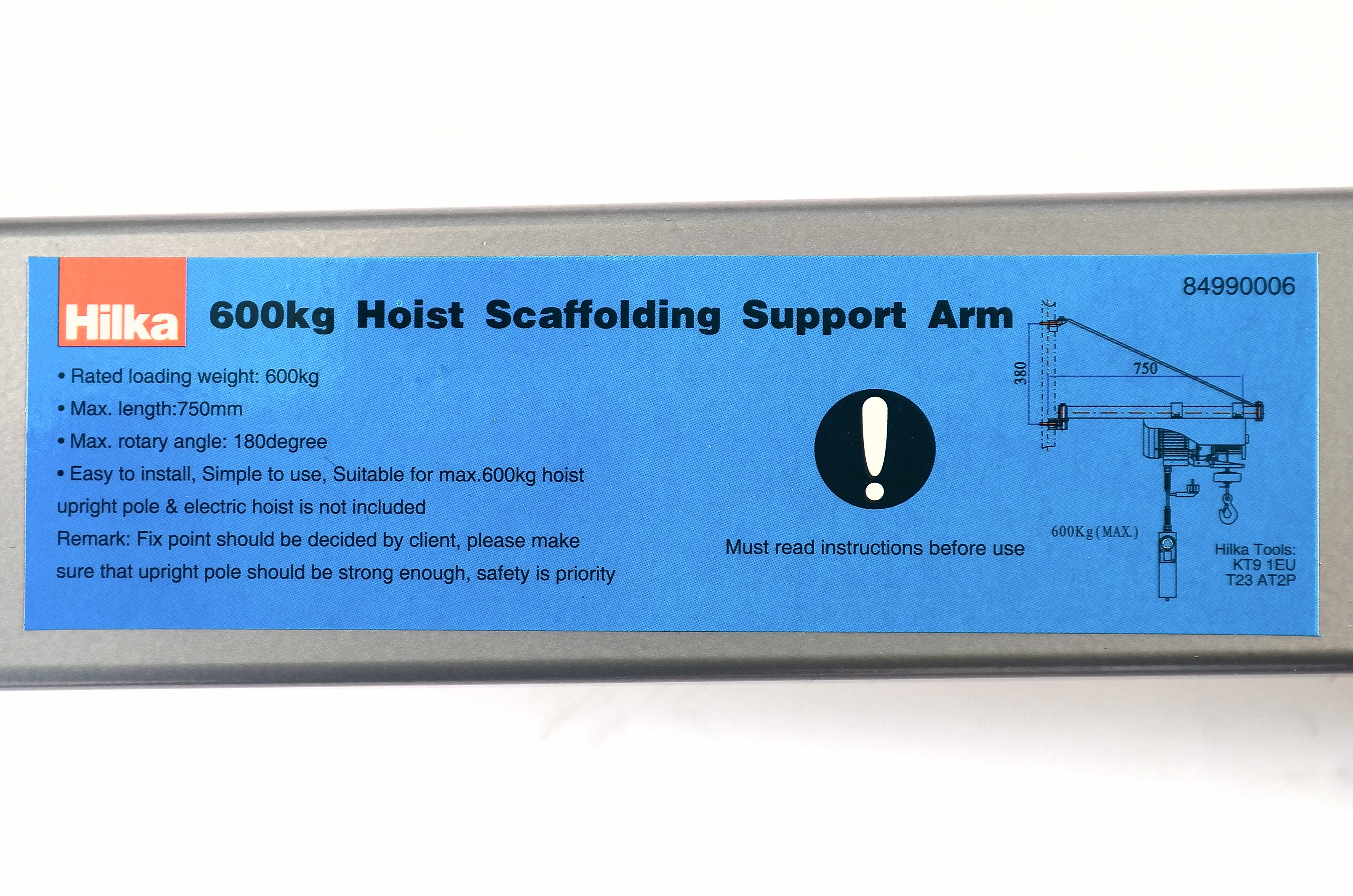 Hilka 600kg Hoist Scaffolding Support Arm 84990006