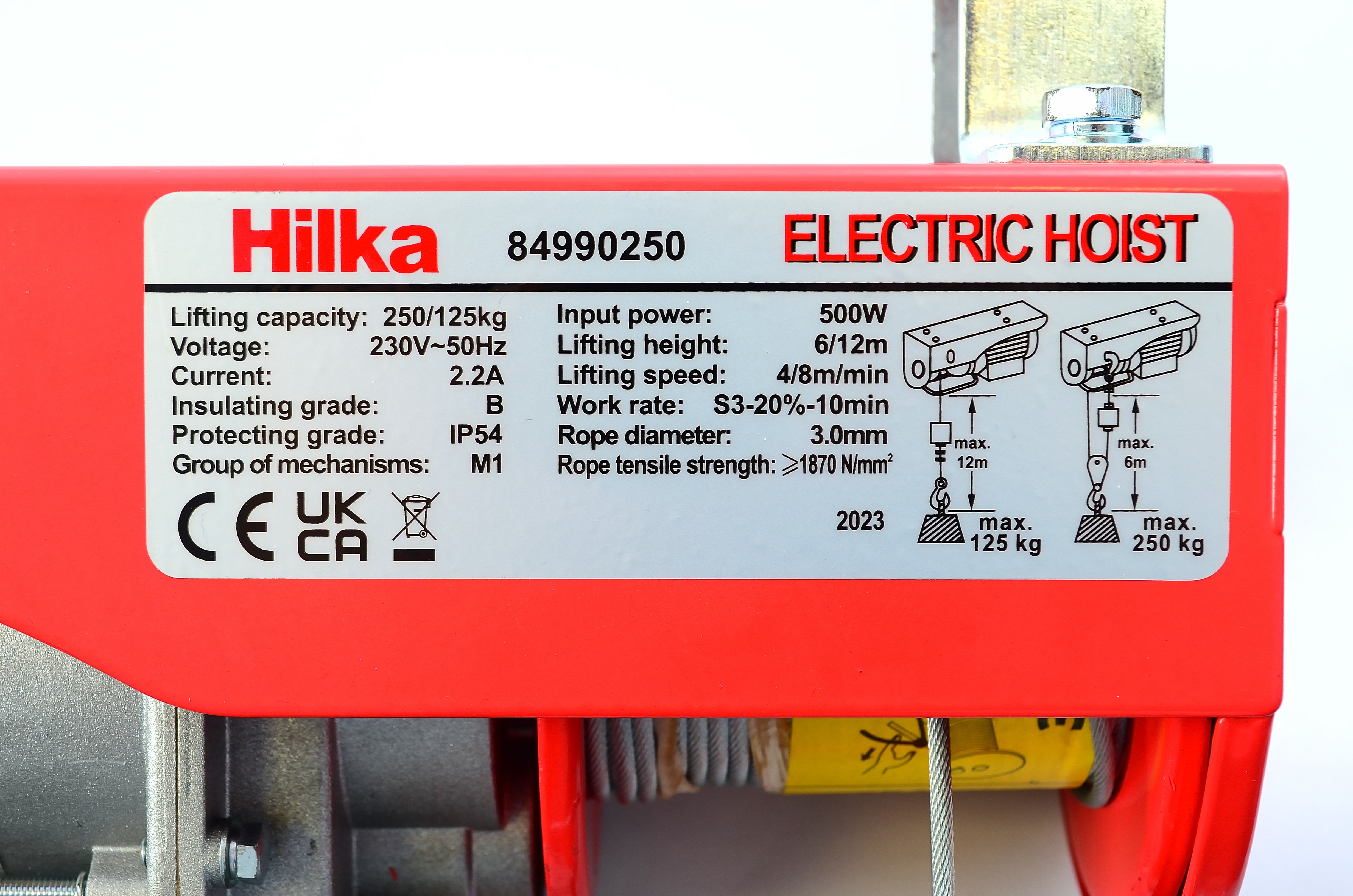 Hilka 250kg Electric Hoist 84990250