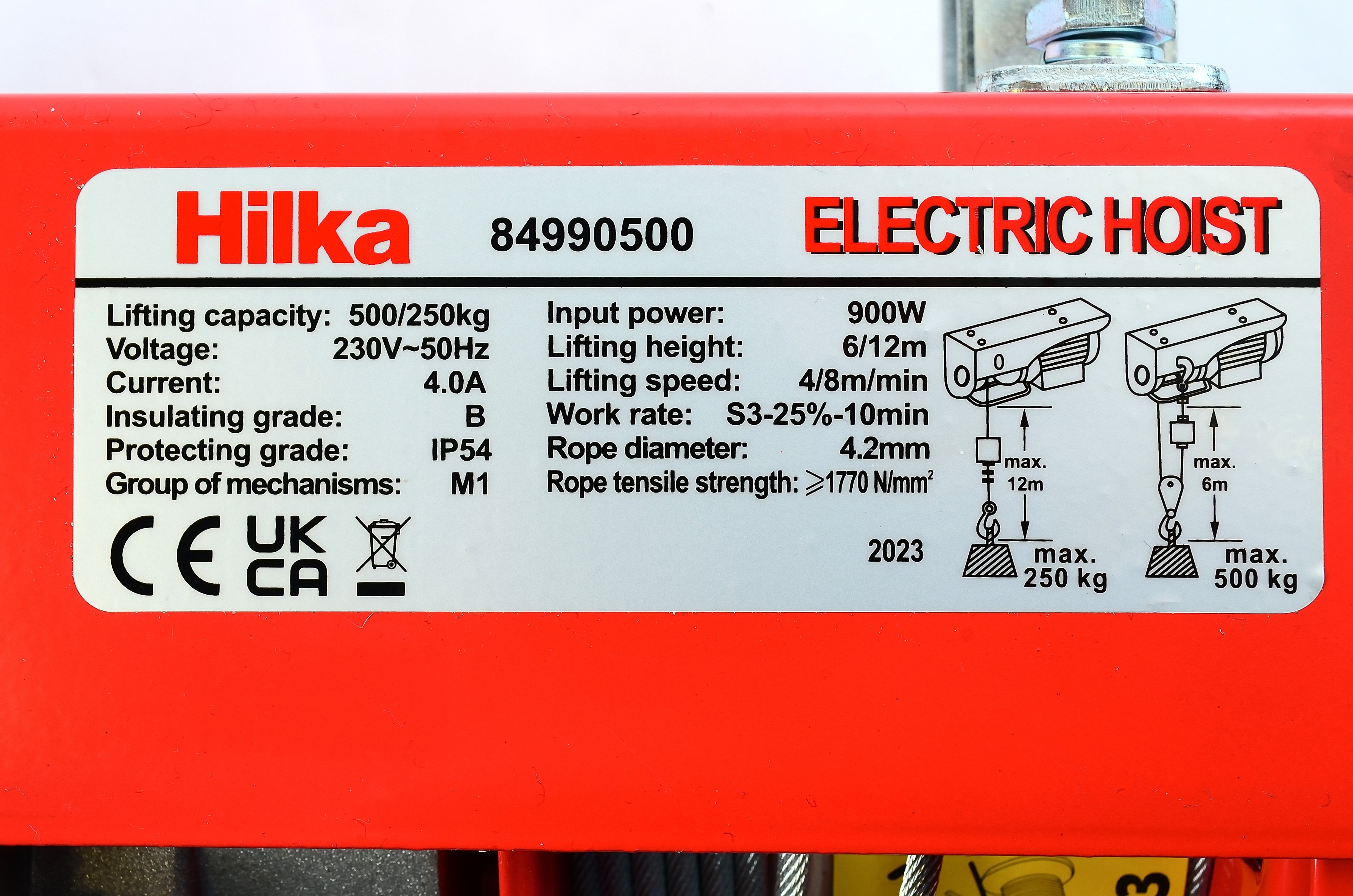 Hilka 500kg Electric Hoist 84990500