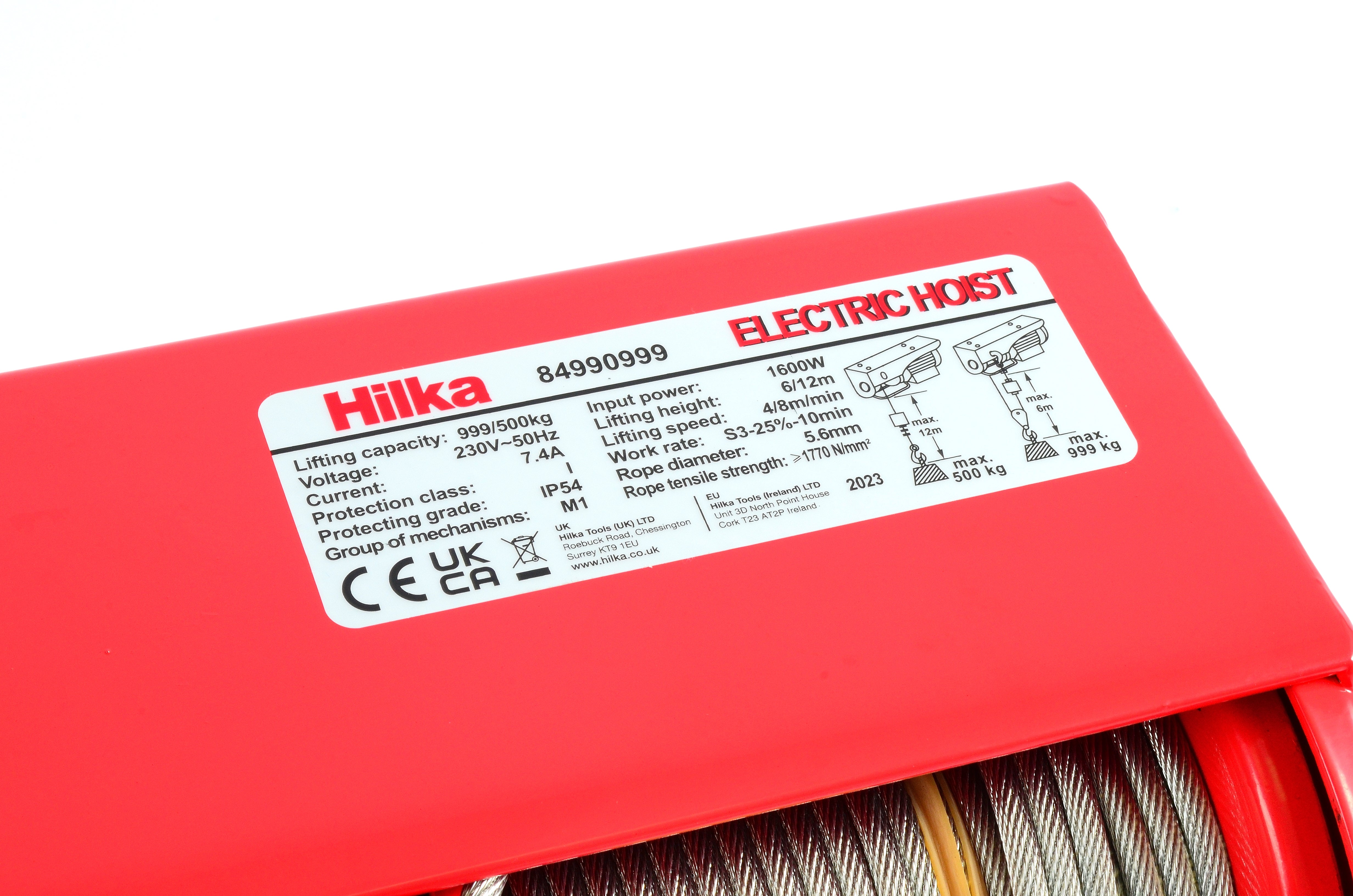 Hilka 999kg Electric Hoist 84990999