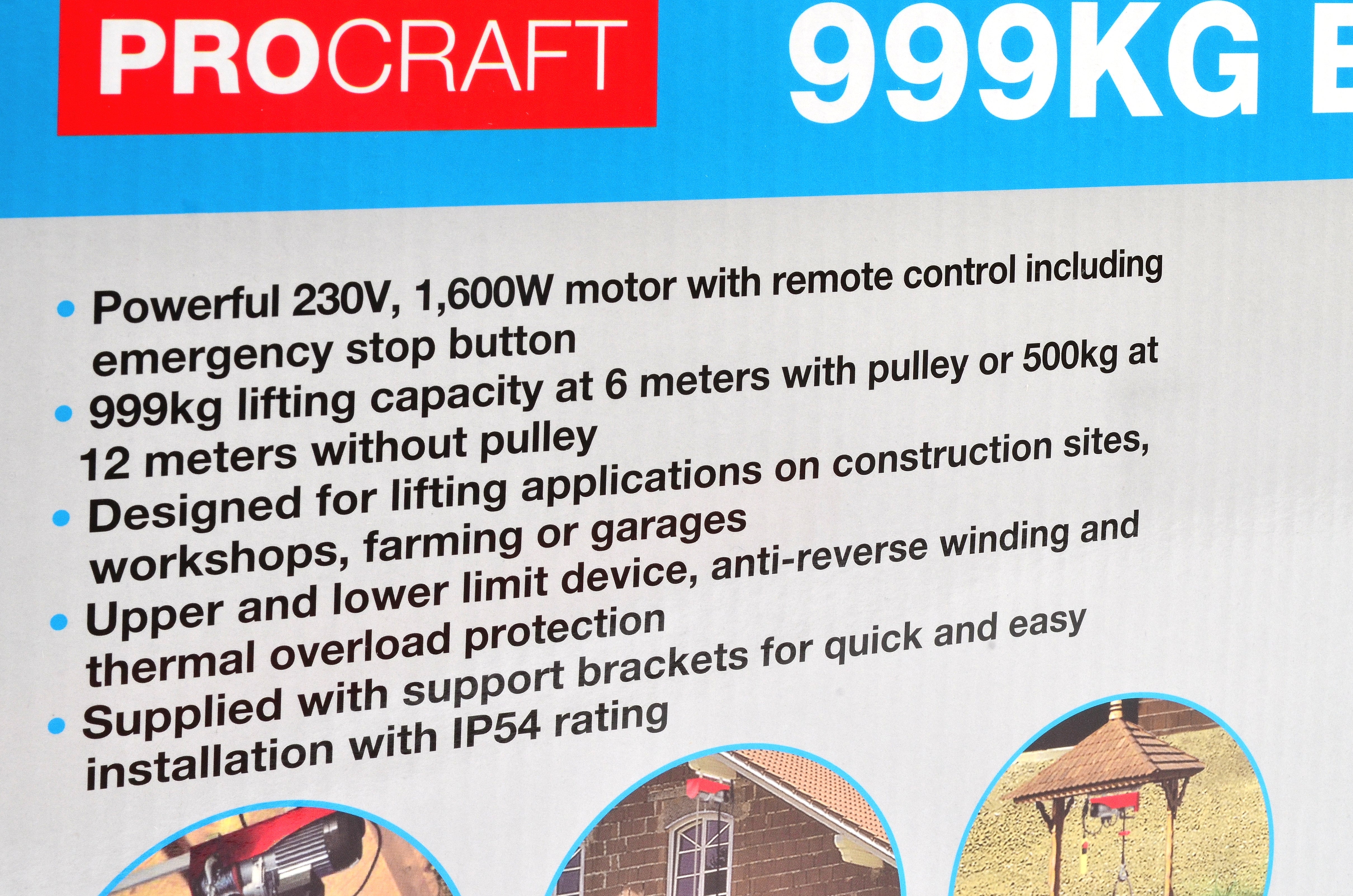 Hilka 999kg Electric Hoist 84990999