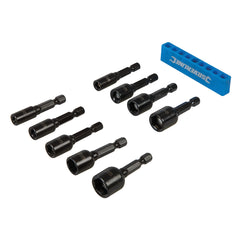 Silverline Magnetic Nut Driver Set 9pce 855189