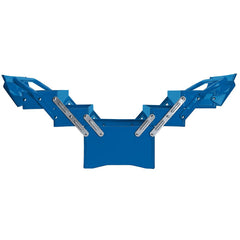 Draper Extra-Long Four Tray Cantilever Tool Box, 495mm, Blue  86671