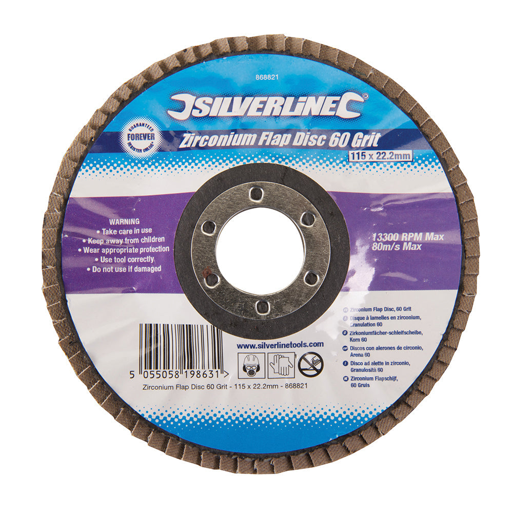 Silverline Zirconium Flap Disc 868821