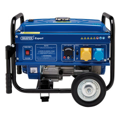 Draper Expert Petrol Generator with Wheels, 2500W   87088