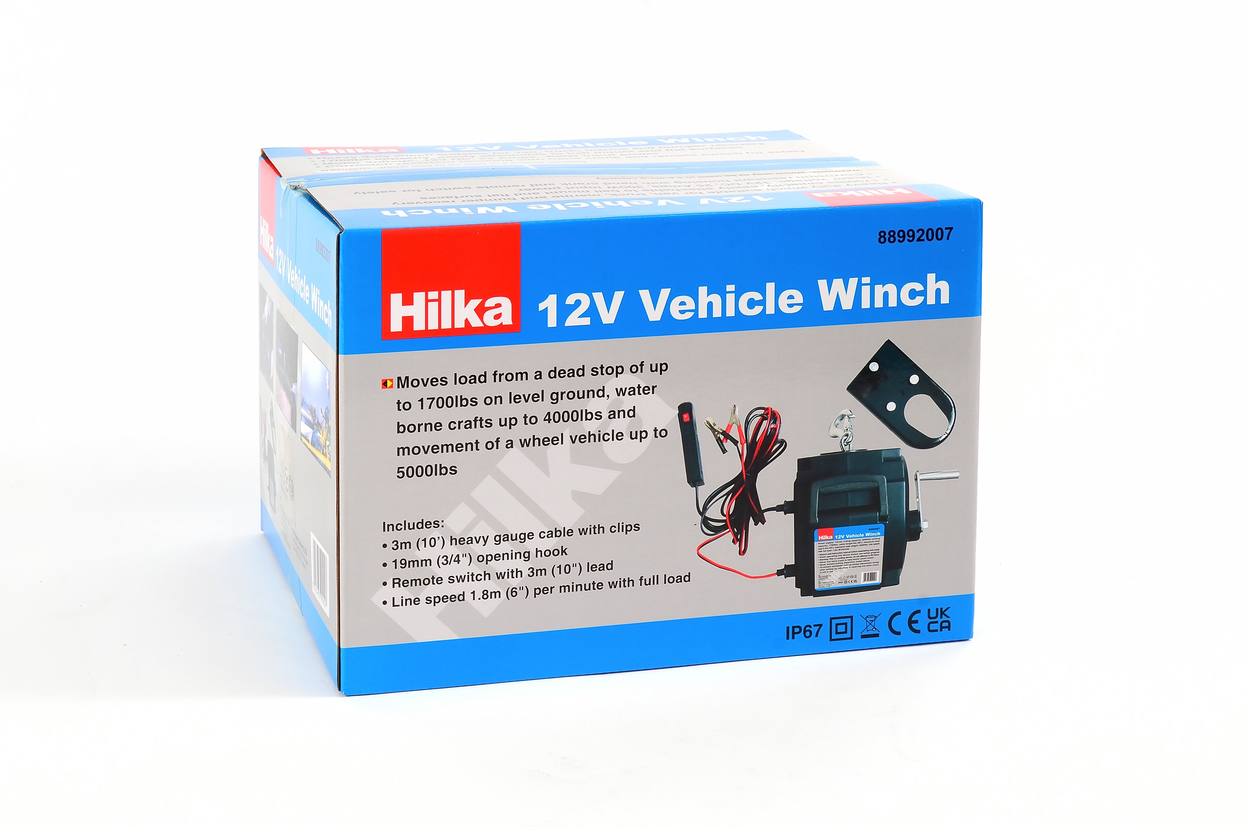 Hilka Vehicle Winch 12 Volt 88992007