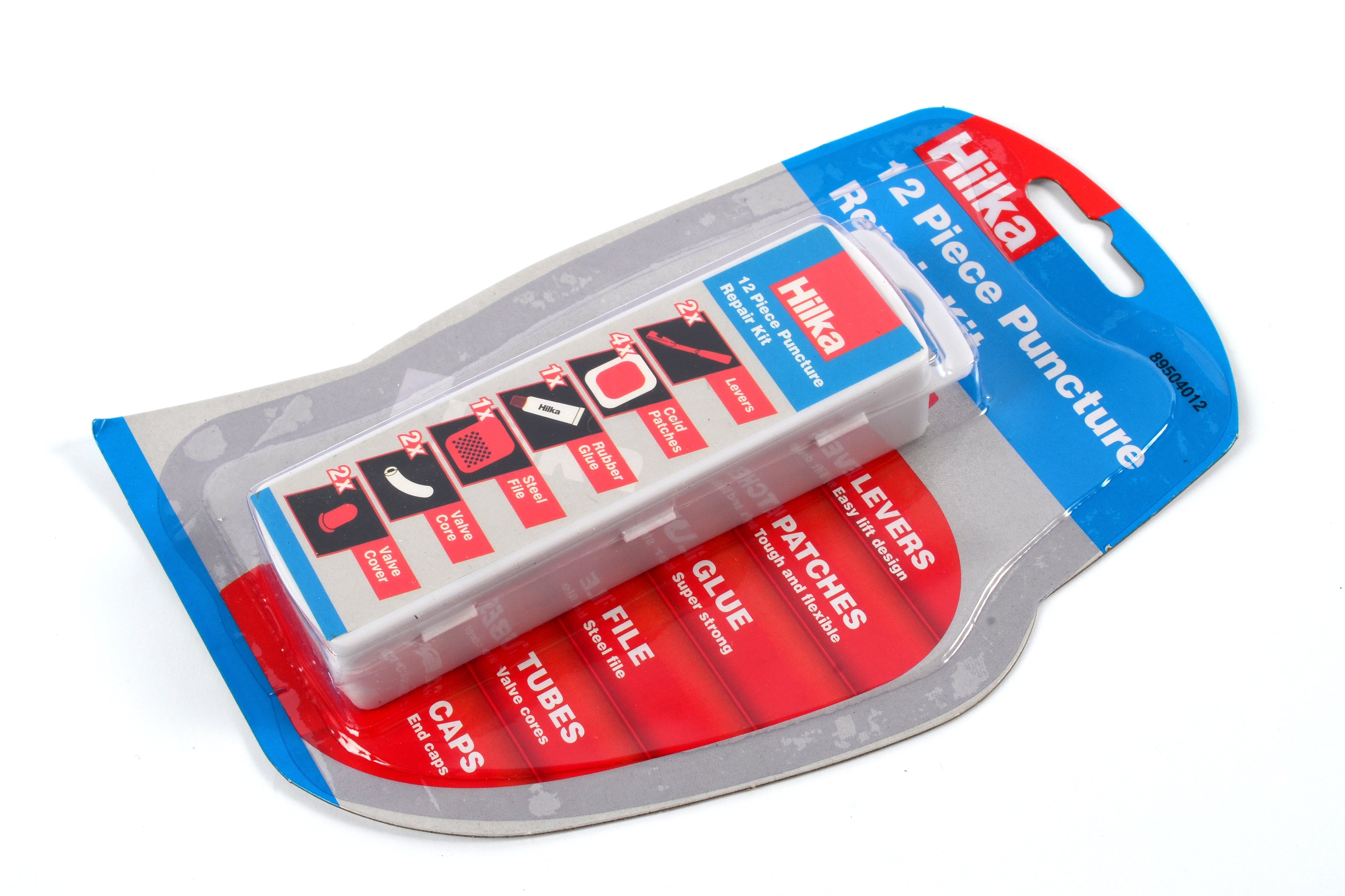 Hilka 12 pce Puncture Repair Kit 89504012