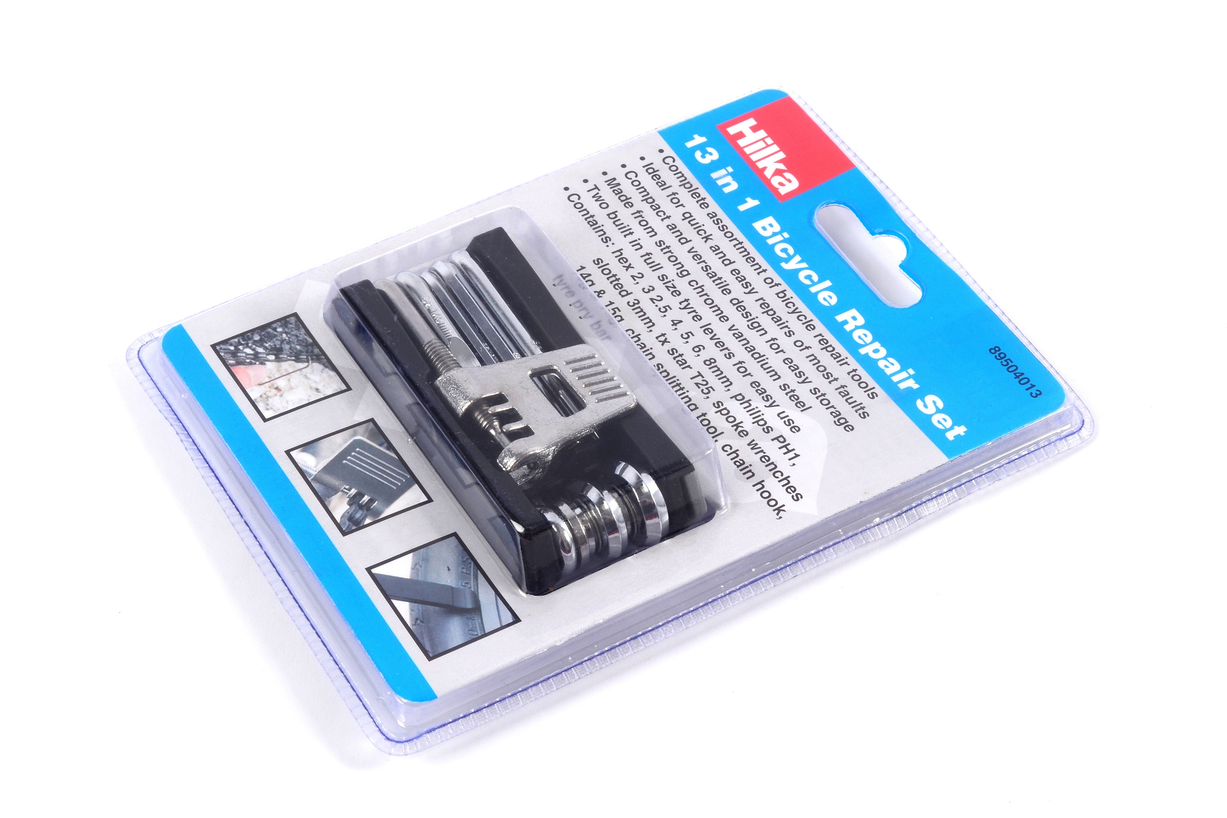 Hilka 13 in 1 Bicycle Repair Set 89504013