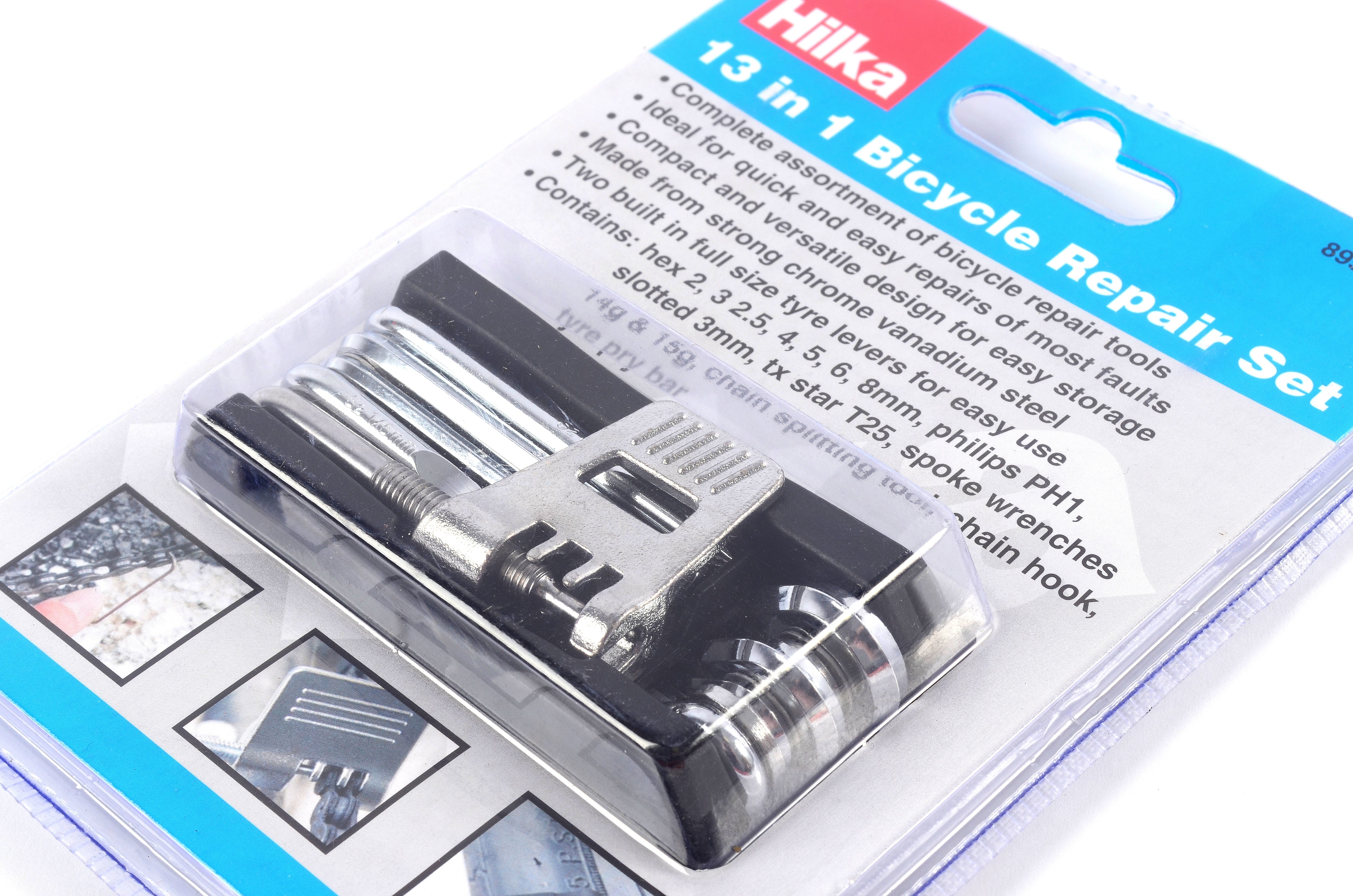 Hilka 13 in 1 Bicycle Repair Set 89504013
