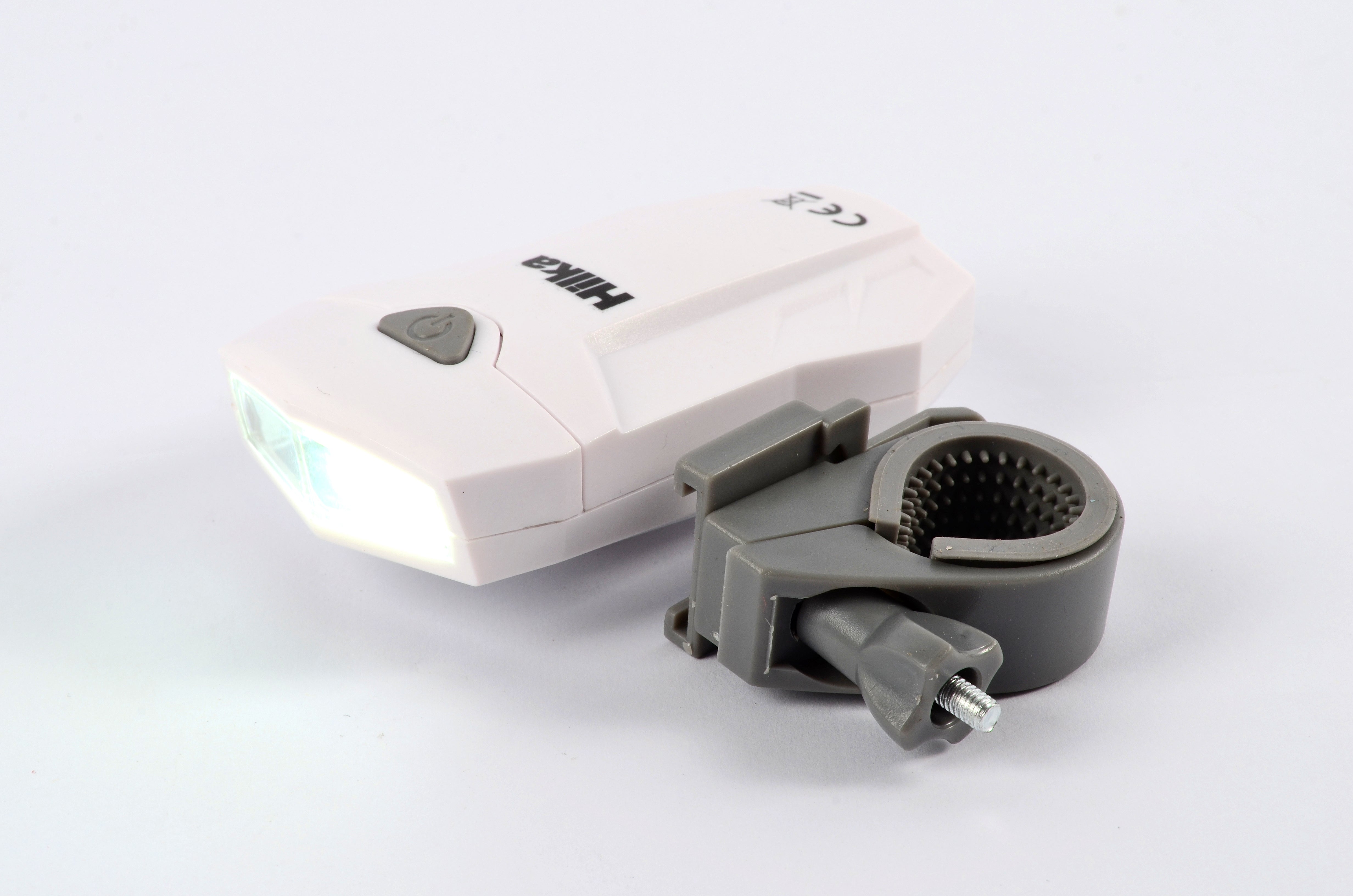 Hilka White COB Front Bike Light with Batteries 89508501