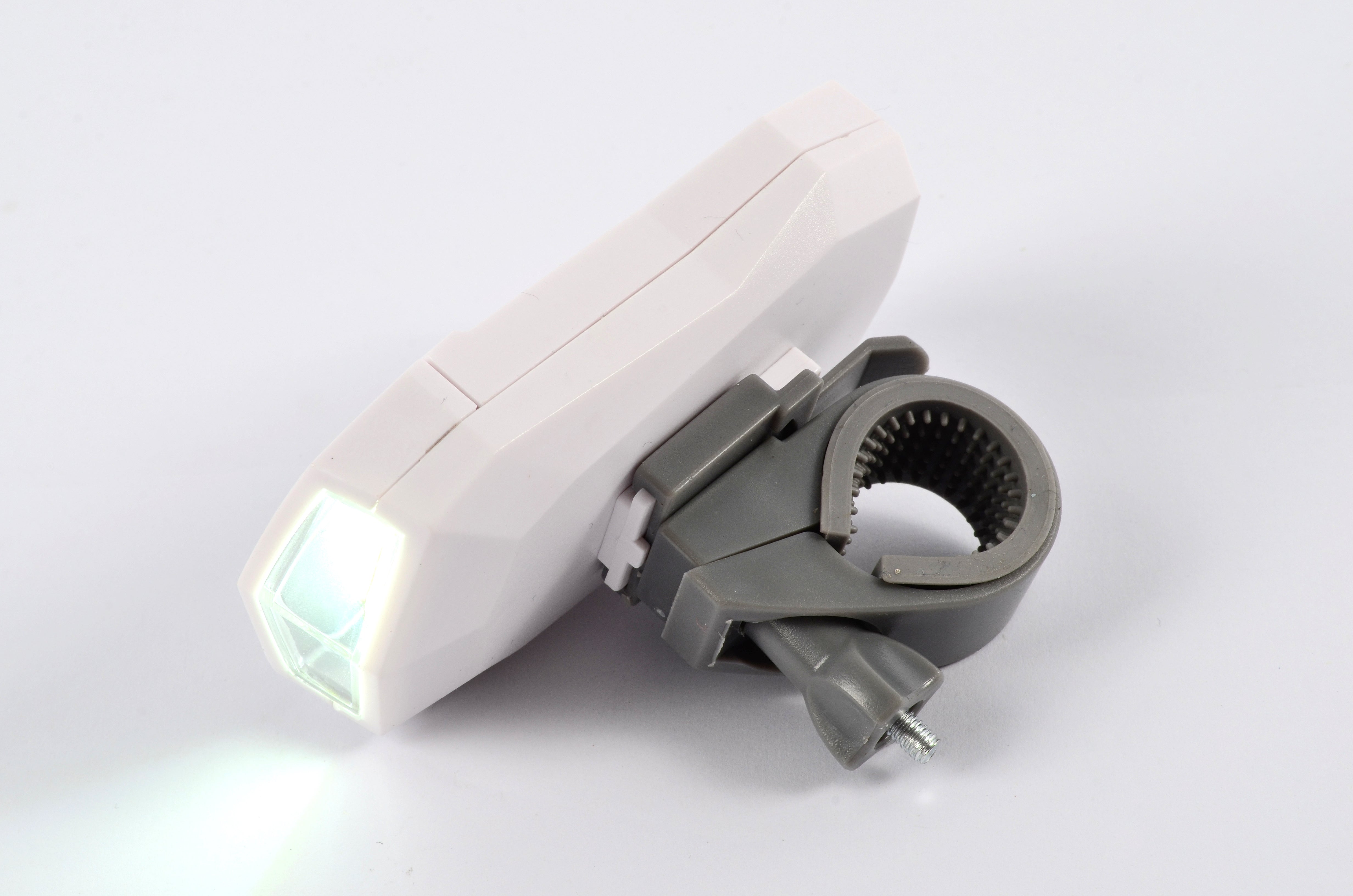 Hilka White COB Front Bike Light with Batteries 89508501