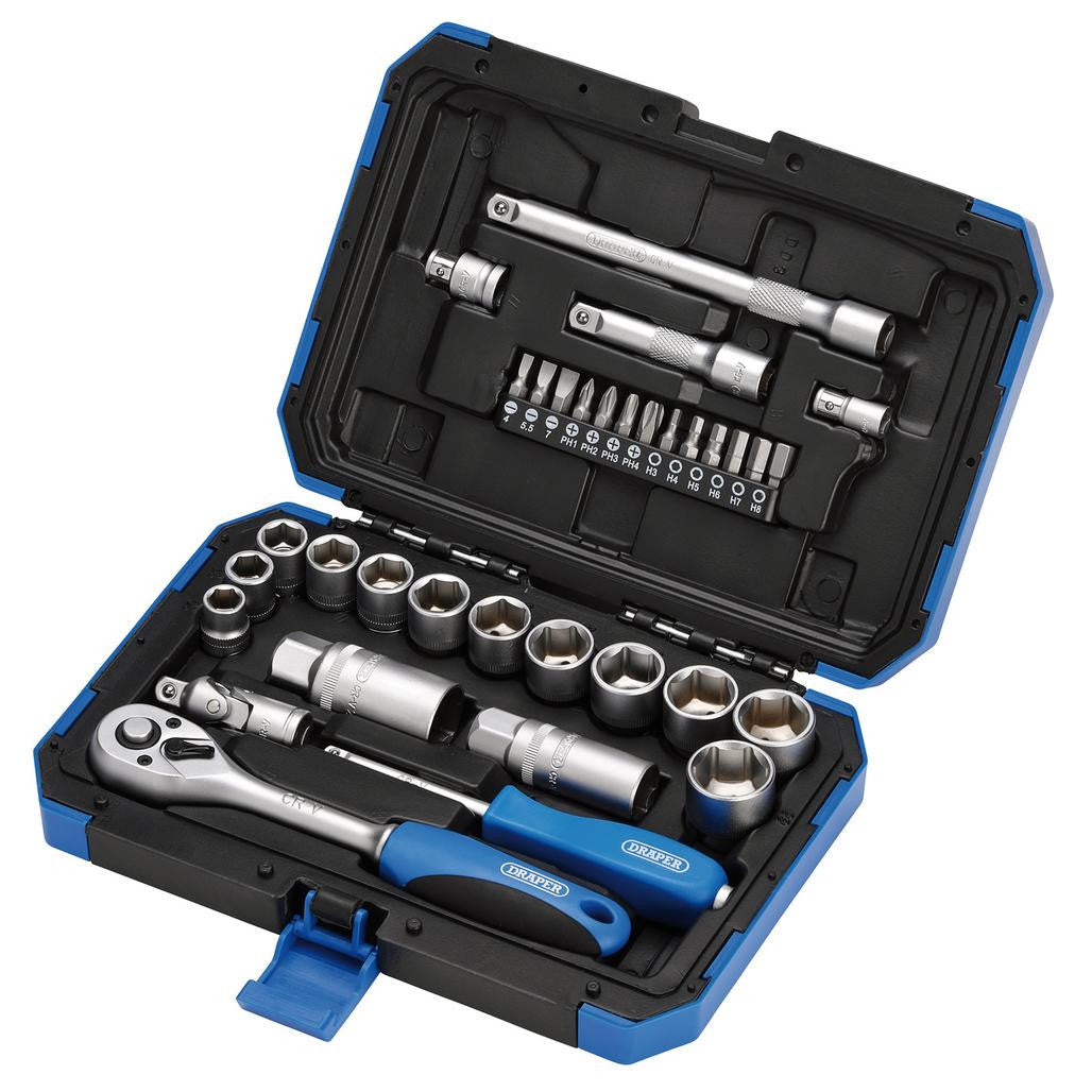 Draper Metric Socket Set, 3/8" Sq. Dr. (34 Piece)  89558