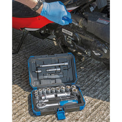 Draper Metric Socket Set, 3/8" Sq. Dr. (34 Piece)  89558